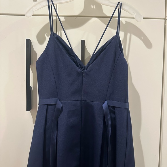 Oleg Cassini Navy Gown - Picture 3 of 4